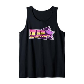 Pop Star Energy Retro 80s Music Aesthetic Vaporwave Vibes Tank Top