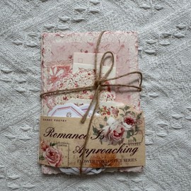 100PCS Vintage Floral Scrapbook Paper,Textured Paper Assorted Set, Special Papers Label for Junk Journal Diary Journal Embellishment Supplies DIY Craft