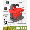 SHALL Battery Powered Fertilizer Spreader, 7.2V Rechargeable Seed Spreader for