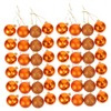 OHPHCALL Fillable Christmas Baubles 48pcs Large Red Christmas Tree Decorations