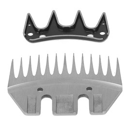 ARCOSHOP Cuchilla para esquilar ovejas, eléctrica, desenrollada, alta dureza, espacio entre dientes de 7 mm, cuchilla para esquilar lana, recta, 13 dientes, resistente al calor para ovejas
