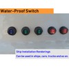 Lightronic Waterproof Round Rocker Switch On-Off Control 12V 20 Amp