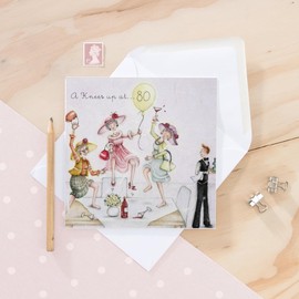 80th Birthday card "A Knees Up at 80" (Ladies Who Love Life)