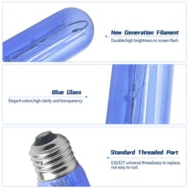 MATERIG Blue Refrigerator Light Bulb Fit for Sub Zero Freezer Replace Replace 7006999, 120V 40W 4pcs