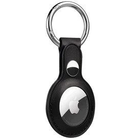 Digicharge PU Leather Case for AirTag, Protective Leather Cover for AirTags, Portable Key Finder Locator Tracker Holder, Pet Collar Tracker with Keychain Keyring, Choice of Colours and Quantity