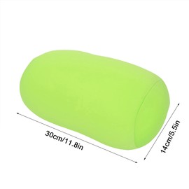 HAOHIZE Microbead Roll Pillow, Comfort Squish Tube Bolster Cushion, Head, Neck Back Support Tube Roll Pillow (Green)