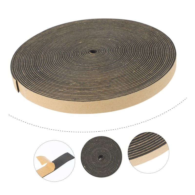 Kisangel Insulation Soundproofing Tape Speaker Gasketing Tape 10m Roll Closed