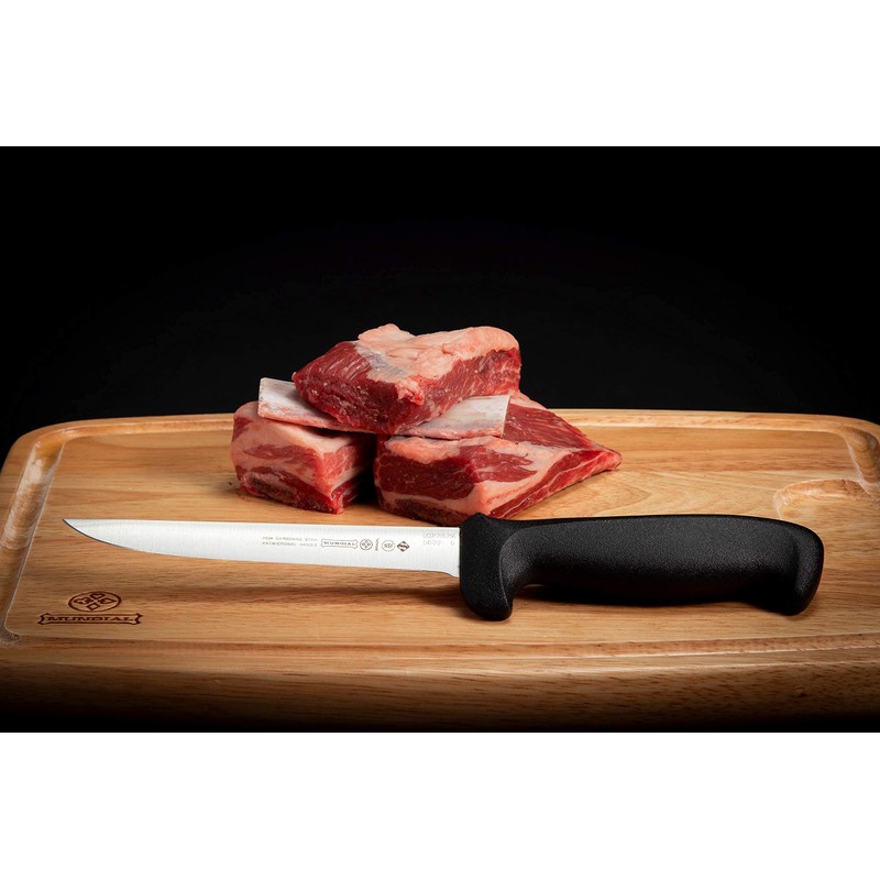 Mundial 6-Inch Stiff Boning Knife, Black