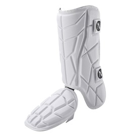 Norespnea Batter's Leg Guard, Baseball Shin Guard, Batter's Baseball Softball Leg Guard for Youth and Adult -White(Youth)