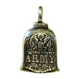 The Gremlin Bell US Army Military Pewter Good Luck Charm with Pouch and 2 Attachments and Story Card (US Army)