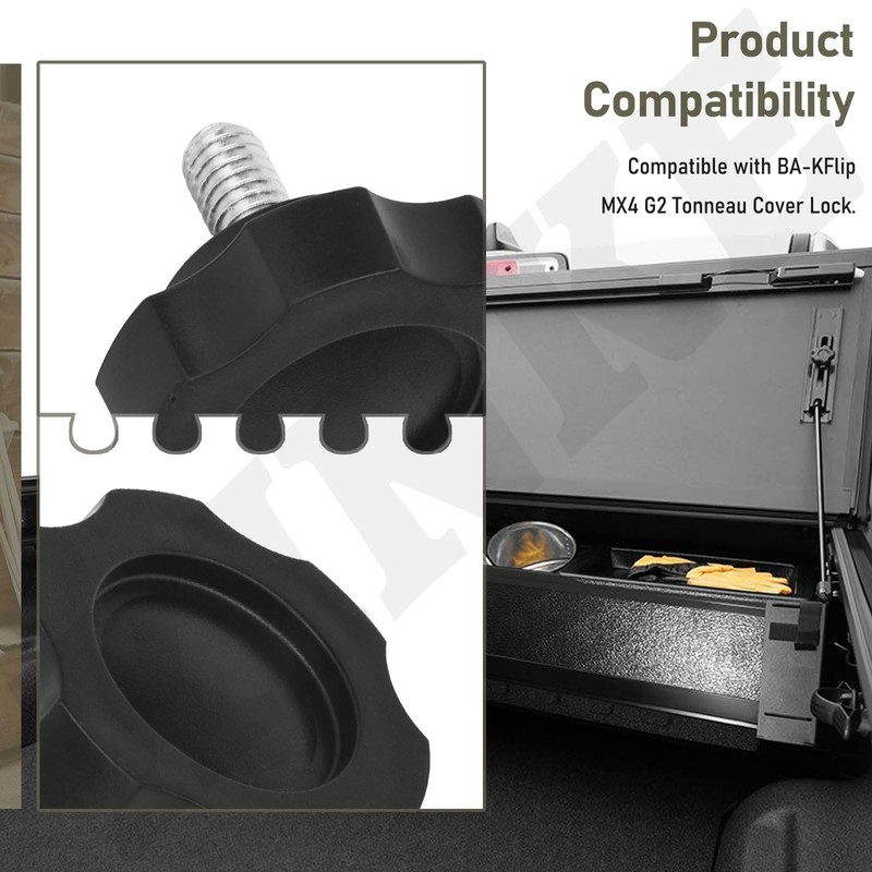 4 Pcs 356A0014 Lock Knob Replacement Part Compatible with BA-KFlip