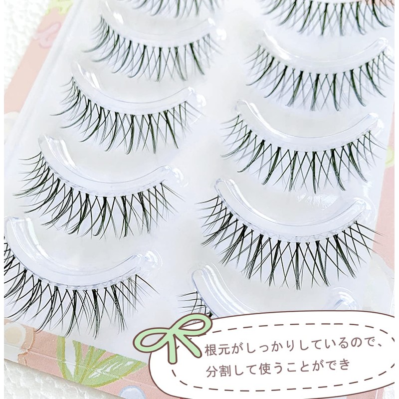 False Eyelashes, Natural, Transparent Axis, Handmade Popular, DIY at Home,