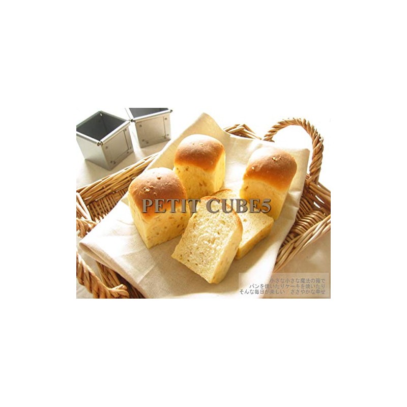 Asai Shoten Altite Bread Pan, Petite Cube 5, Silver