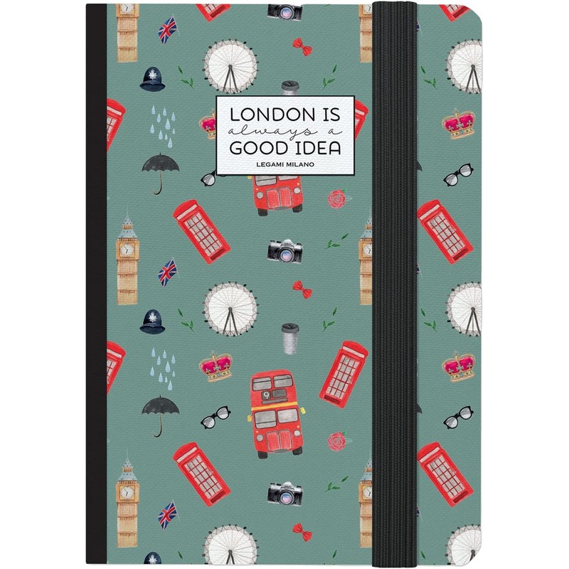 3 x Legami London Themed A6 Paper Notebook w Back