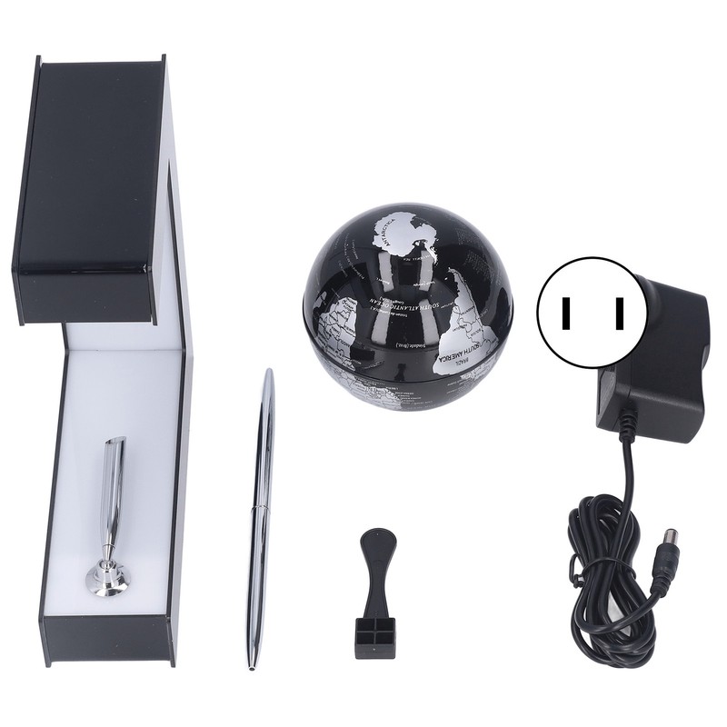 Magnetic Levitation Globe E Shaped Floating Decoration Ornament 100‑240V for