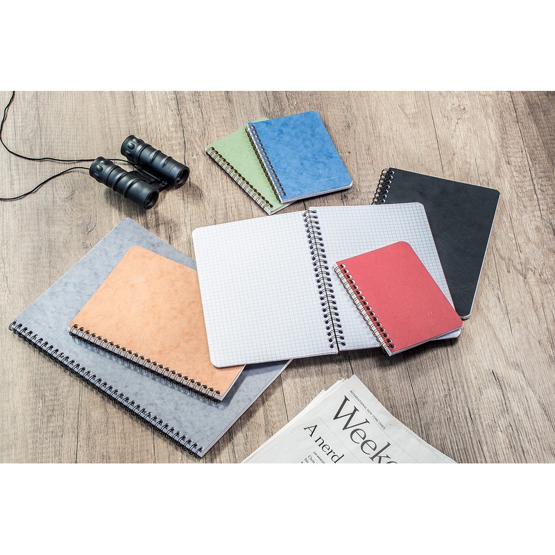 Clairefontaine 785364C Spiral-Bound Notebook A5 Age Bag, Lined with Margin)