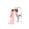 Outanaya 2pairs Couple Figurine of Wedding Bride and Groom Statues