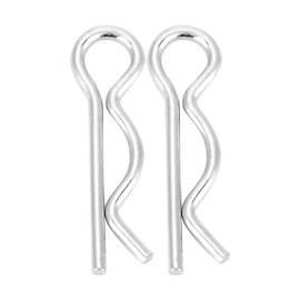 Akozon R Clips Splint Securing Pin Mounting Clip Bright Galvanised 4 Sizes (2.5 x 45 mm, 10 Pieces)