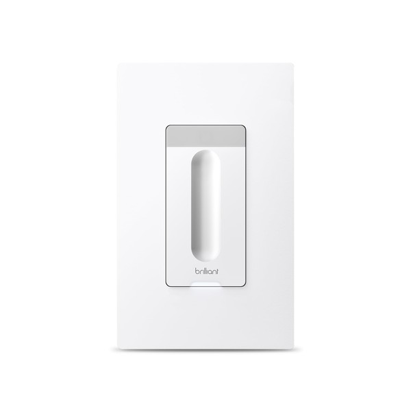 Brilliant Smart Dimmer Switch (White) — Compatible with Alexa, Google Assistant, Apple HomeKit, Hue, LIFX, SmartThings, TP-Link, Wemo and More