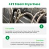 Watflow 4FT Steam Dryer Hose Installation Kit with 3/4" FHT