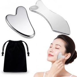 Massager 2 Piezas 2Pzs Herramienta Facial Acero | 2 piezas, Acero inoxidable, Acero inoxidable