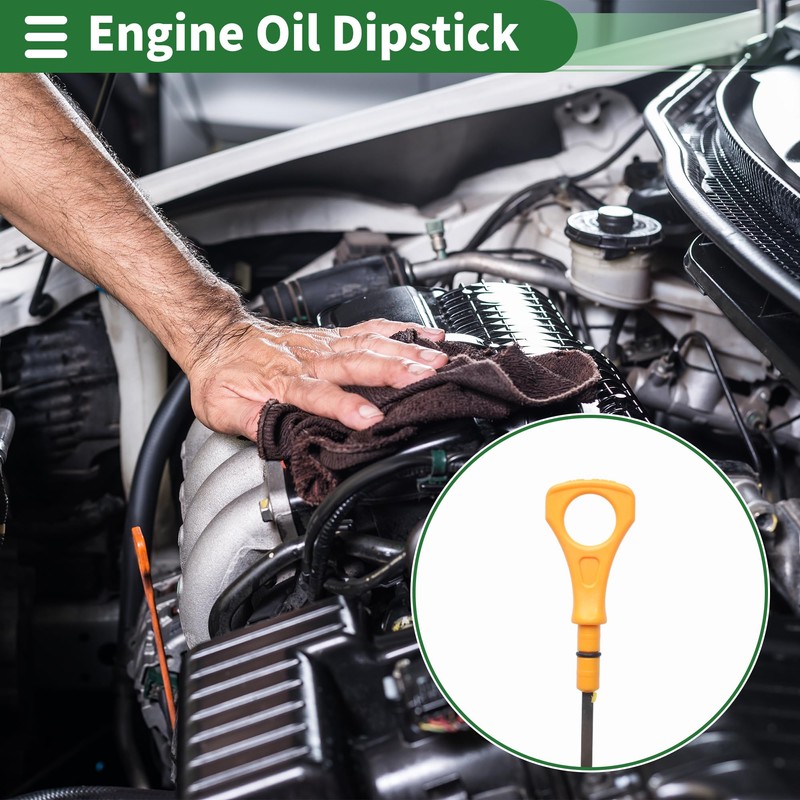 X AUTOHAUX Oil Dipstick Oil Level Dip Stick No.266113C502 for