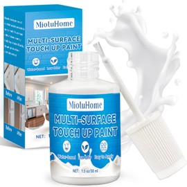 White Touch UP Paint, Touch Up Paint Pen, Interior& Exterior House Paint for Chips Scratches, White Paint for Wall Door Cabinet Furniture Wood Porcelain Appliance Enamel Bath Semi-Gloss