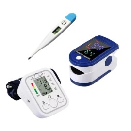 Monitor De Presion Brazo + Oximetro + Termometro Kit