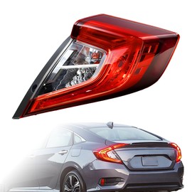 Tail Light Assembly Compatible With 16-21 Honda Civic Sedan