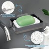 WRENYZK Soap with Hooks for Shower, 2 Piece Soap Dish
