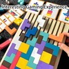 Wooden Puzzle Tetris, Wooden Stacking Game Tetris, Montessori Wooden Toy