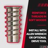 E-Z LOK - 901420-25 E-Z Lok Threaded Insert, Zinc, Hex-Flanged,