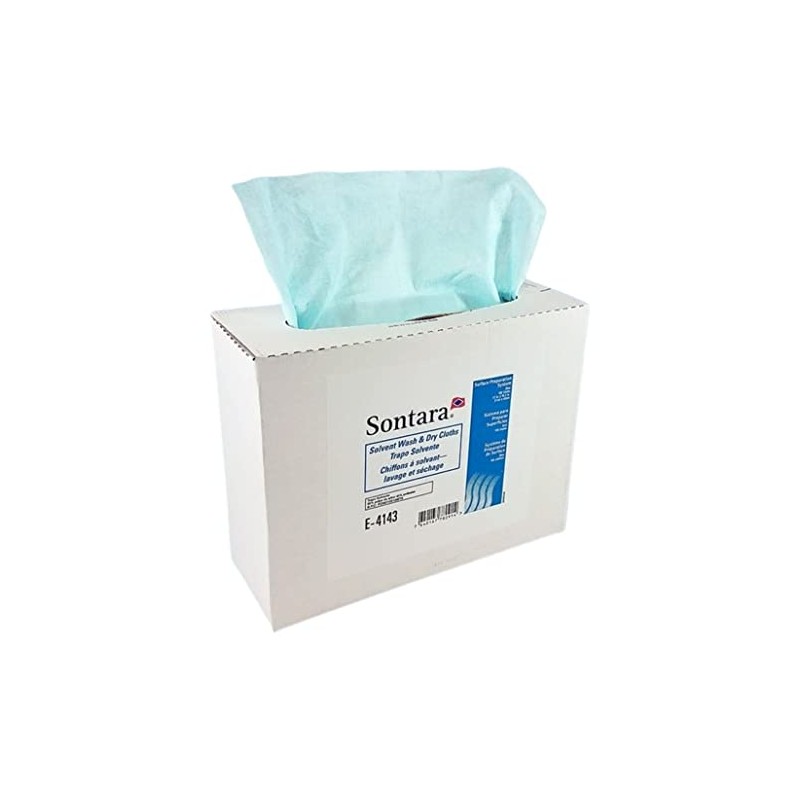 Sontara E-4143 Solvent Wash & Dry Wipe, 12" x 16.5",