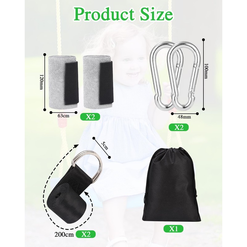 900 kg Swing Attachment Tree and Hammock Attachment 200 cm