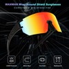 WANWAN Men Women Cycling Sunglasses, 80s Sport Baseball Mirrored Sun