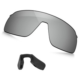 TRUSHELL Polarized Replacement Lenses | Nose Pads for Oakley Sutro Lite OO9463 Sunglass Silver Mirror - Polarized