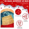 2Pcs 3FT Lighted Christmas Ornament Set - Expandable Outdoor, Indoor