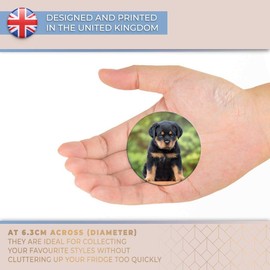 Destination Vinyl ltd Magnet for Refrigerator, Fridge - Cute Rottweiler Puppy Dog Rottie for Office, Cabinet and Whiteboard, Magnetic Stickers, 44806