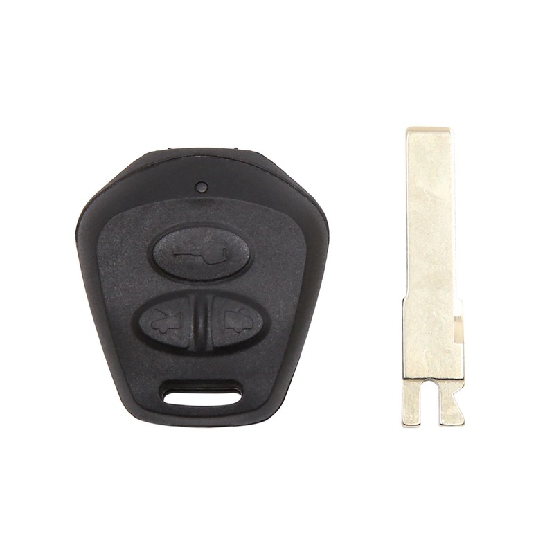 sourcing map New 3 Buttons Uncut Key Fob Remote Control