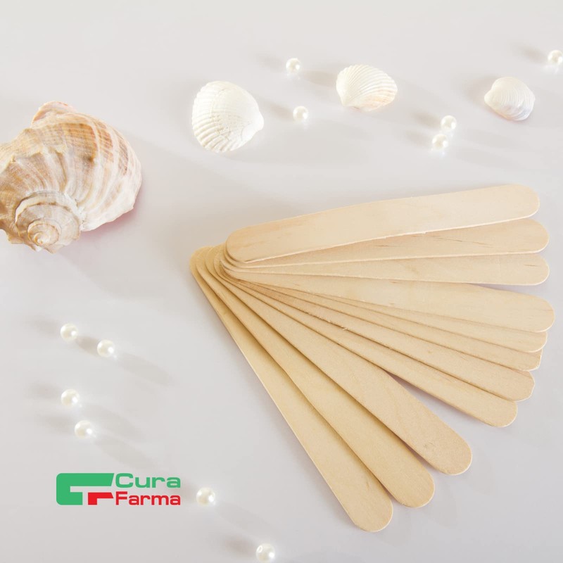 Cura Farma 3 Packs of 100 Birch Tongue Spatulas Sterile