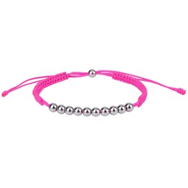 Golf Score Counter Bracelet, Stainless Steel 10 Beads Stroke Counter Resizable Stylish Golf Stroke Count Bracelet Wristband Accessories Gifts for Women Men (Rose Red)