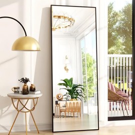 OICHA Standing Mirror Full Length Mirror 65"x22" Mirror Big Mirror for Room Full Body Mirror Large Floor Mirror with Stand Shatterproof Full Length Mirror Big Floor Mirror Full Length