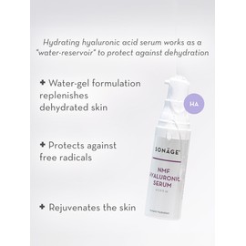 Sonage NMF Hyaluronic Acid Serum: Anti-Aging Face Plumping Serum | Ultra Hydrating for Dehydrated Skin (7.5 ml)