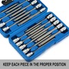 EMENTOL 18PCS 3/8" Drive Long Ball-End Hex Bit Socket Set,