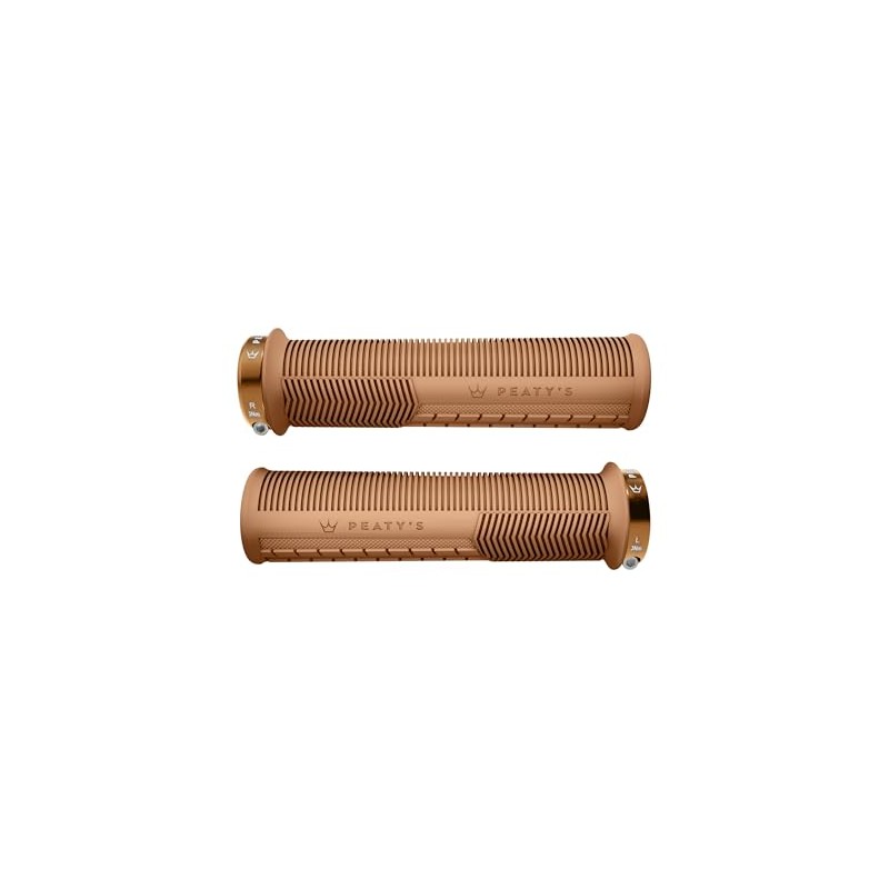 Peaty's Monarch Grips - Gum/Mushroom/Thin - Trail Comfort, Durable, Ergonomic
