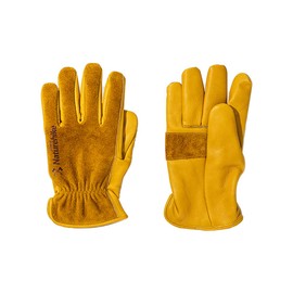 Naturehike Cowhide Gloves, Bike Gloves, Leather Gloves, Cold Protection, Windproof, Waterproof, Flexible, For Outdoor Camping, Work (XL)