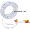 ABLEGRID 100ft White BNC Extension Cable Cord Lead for Night