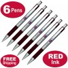 Zebra F-301 0.7mm Fine 27130 Red Ink Retractable Ballpoint Pen,