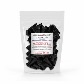 Aroma Depot 2'' Moonlight Path Type Backflow Charcoal Incense Cones (Approx. 45-50)