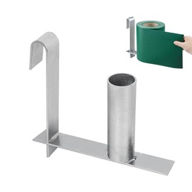 LZYDKH Unrolling Aid for Privacy Screen Strips, Stainless Steel Mounting Aid, Roll Aid for PVC Fence Panel, Easy and Quick Assembly, Double Rod Mat Fence Accessories